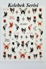 Nail Art Sticker Kendinden Yapışkanlı, Tırnak Süsleme, Tırnak Dövmesi Stikır 2357 - Görsel 2