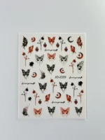 Nail Art Sticker Kendinden Yapışkanlı, Tırnak Süsleme, Tırnak Dövmesi Stikır 2359