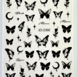 Nail Art Sticker Kendinden Yapışkanlı, Tırnak Süsleme, Tırnak Dövmesi Stikır 2360
