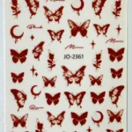 Nail Art Sticker Kendinden Yapışkanlı, Tırnak Süsleme, Tırnak Dövmesi Stikır 2361