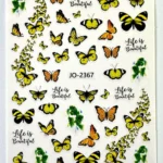 Nail Art Sticker Kendinden Yapışkanlı, Tırnak Süsleme, Tırnak Dövmesi Stikır 2367