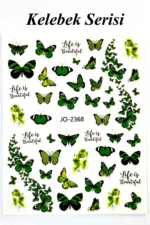 Nail Art Sticker Kendinden Yapışkanlı, Tırnak Süsleme, Tırnak Dövmesi Stikır 2368 - Görsel 2