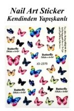 Nail Art Sticker Kendinden Yapışkanlı, Tırnak Süsleme, Tırnak Dövmesi Stikır 2370 - Görsel 2