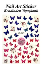 Nail Art Sticker Kendinden Yapışkanlı, Tırnak Süsleme, Tırnak Dövmesi Stikır 2371
