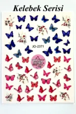 Nail Art Sticker Kendinden Yapışkanlı, Tırnak Süsleme, Tırnak Dövmesi Stikır 2371 - Görsel 2