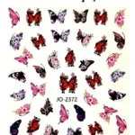 Nail Art Sticker Kendinden Yapışkanlı, Tırnak Süsleme, Tırnak Dövmesi Stikır 2372