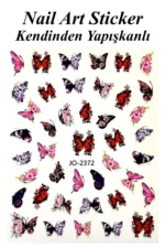 Nail Art Sticker Kendinden Yapışkanlı, Tırnak Süsleme, Tırnak Dövmesi Stikır 2372