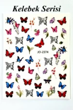 Nail Art Sticker Kendinden Yapışkanlı, Tırnak Süsleme, Tırnak Dövmesi Stikır 2374 - Görsel 2