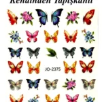 Nail Art Sticker Kendinden Yapışkanlı, Tırnak Süsleme, Tırnak Dövmesi Stikır 2375