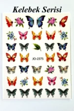 Nail Art Sticker Kendinden Yapışkanlı, Tırnak Süsleme, Tırnak Dövmesi Stikır 2375 - Görsel 2