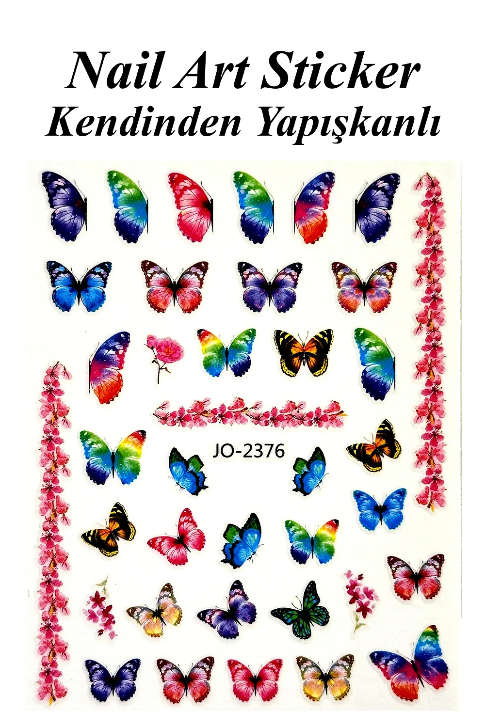 nail-art-sticker-kendinden-yapiskanli-tirnak-susleme-tirnak-dovmesi-stikir-2376-1 Nail Art Sticker Kendinden Yapışkanlı, Tırnak Süsleme, Tırnak Dövmesi Stikır 2376 - Görsel 1