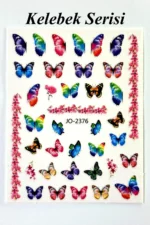 Nail Art Sticker Kendinden Yapışkanlı, Tırnak Süsleme, Tırnak Dövmesi Stikır 2376 - Görsel 2