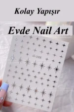 Nail Art Sticker Kendinden Yapışkanlı, Tırnak Süsleme, Tırnak Dövmesi Stikır 2406