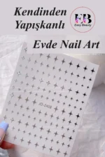Nail Art Sticker Kendinden Yapışkanlı, Tırnak Süsleme, Tırnak Dövmesi Stikır 2408