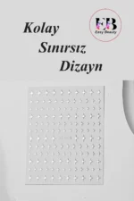 Nail Art Sticker Kendinden Yapışkanlı, Tırnak Süsleme, Tırnak Dövmesi Stikır 2408 - Görsel 2