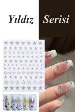 Nail Art Sticker Kendinden Yapışkanlı, Tırnak Süsleme, Tırnak Dövmesi Stikır 2410