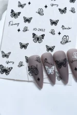 Nail Art Sticker Kendinden Yapışkanlı, Tırnak Süsleme, Tırnak Dövmesi Stikır 2412 - Görsel 3