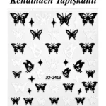 Nail Art Sticker Kendinden Yapışkanlı, Tırnak Süsleme, Tırnak Dövmesi Stikır 2413