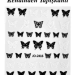 Nail Art Sticker Kendinden Yapışkanlı, Tırnak Süsleme, Tırnak Dövmesi Stikır 2416