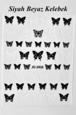 Nail Art Sticker Kendinden Yapışkanlı, Tırnak Süsleme, Tırnak Dövmesi Stikır 2416 - Görsel 2