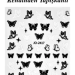 Nail Art Sticker Kendinden Yapışkanlı, Tırnak Süsleme, Tırnak Dövmesi Stikır 2417