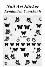 Nail Art Sticker Kendinden Yapışkanlı, Tırnak Süsleme, Tırnak Dövmesi Stikır 2417