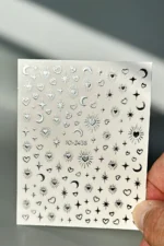 Nail Art Sticker Kendinden Yapışkanlı, Tırnak Süsleme, Tırnak Dövmesi Stikır 2438G