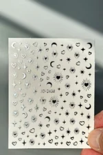 Nail Art Sticker Kendinden Yapışkanlı, Tırnak Süsleme, Tırnak Dövmesi Stikır 2438G - Görsel 2