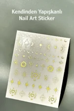 Nail Art Sticker Kendinden Yapışkanlı, Tırnak Süsleme, Tırnak Dövmesi Stikır 2439A