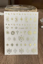 Nail Art Sticker Kendinden Yapışkanlı, Tırnak Süsleme, Tırnak Dövmesi Stikır 2439A - Görsel 3