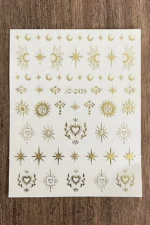 Nail Art Sticker Kendinden Yapışkanlı, Tırnak Süsleme, Tırnak Dövmesi Stikır 2439A - Görsel 4