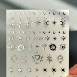 Nail Art Sticker Kendinden Yapışkanlı, Tırnak Süsleme, Tırnak Dövmesi Stikır 2439G