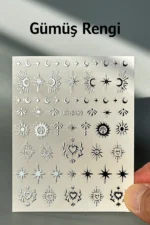 Nail Art Sticker Kendinden Yapışkanlı, Tırnak Süsleme, Tırnak Dövmesi Stikır 2439G
