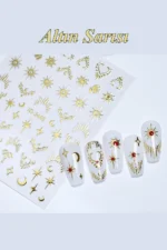 Nail Art Sticker Kendinden Yapışkanlı, Tırnak Süsleme, Tırnak Dövmesi Stikır 2440A - Görsel 3