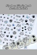 Nail Art Sticker Kendinden Yapışkanlı, Tırnak Süsleme, Tırnak Dövmesi Stikır 2447SG