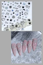 Nail Art Sticker Kendinden Yapışkanlı, Tırnak Süsleme, Tırnak Dövmesi Stikır 2447SG - Görsel 2