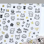 Nail Art Sticker Kendinden Yapışkanlı, Tırnak Süsleme, Tırnak Dövmesi Stikır 2448SA