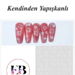 Nail Art Sticker Kendinden Yapışkanlı, Tırnak Süsleme, Tırnak Dövmesi Stikır 2481B