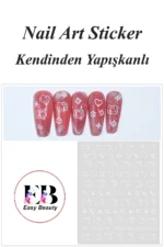 Nail Art Sticker Kendinden Yapışkanlı, Tırnak Süsleme, Tırnak Dövmesi Stikır 2481B