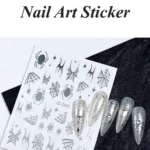 Nail Art Sticker Kendinden Yapışkanlı, Tırnak Süsleme, Tırnak Dövmesi Stikır 2495G