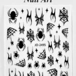 Nail Art Sticker Kendinden Yapışkanlı, Tırnak Süsleme, Tırnak Dövmesi Stikır 2495S