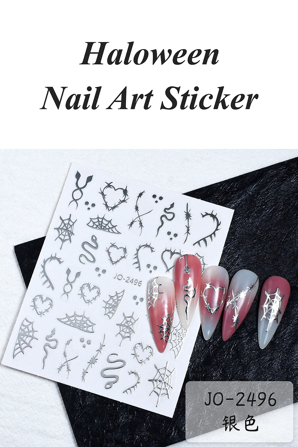 nail-art-sticker-kendinden-yapiskanli-tirnak-susleme-tirnak-dovmesi-stikir-2496g-1 Nail Art Sticker Kendinden Yapışkanlı, Tırnak Süsleme, Tırnak Dövmesi Stikır 2496G - Görsel 1