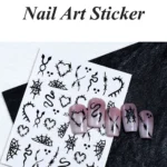 Nail Art Sticker Kendinden Yapışkanlı, Tırnak Süsleme, Tırnak Dövmesi Stikır 2496S