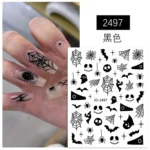 Nail Art Sticker Kendinden Yapışkanlı, Tırnak Süsleme, Tırnak Dövmesi Stikır 2497S - Görsel 3