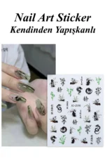 Nail Art Sticker Kendinden Yapışkanlı, Tırnak Süsleme, Tırnak Dövmesi Stikır 2510