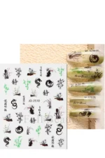 Nail Art Sticker Kendinden Yapışkanlı, Tırnak Süsleme, Tırnak Dövmesi Stikır 2510 - Görsel 3