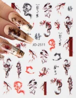 Nail Art Sticker Kendinden Yapışkanlı, Tırnak Süsleme, Tırnak Dövmesi Stikır 2511