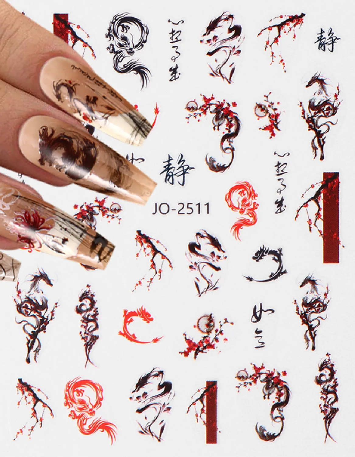 nail-art-sticker-kendinden-yapiskanli-tirnak-susleme-tirnak-dovmesi-stikir-2511-1 Nail Art Sticker Kendinden Yapışkanlı, Tırnak Süsleme, Tırnak Dövmesi Stikır 2511 - Görsel 1