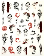 Nail Art Sticker Kendinden Yapışkanlı, Tırnak Süsleme, Tırnak Dövmesi Stikır 2511 - Görsel 2