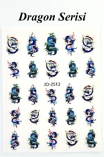 Nail Art Sticker Kendinden Yapışkanlı, Tırnak Süsleme, Tırnak Dövmesi Stikır 2513 - Görsel 3